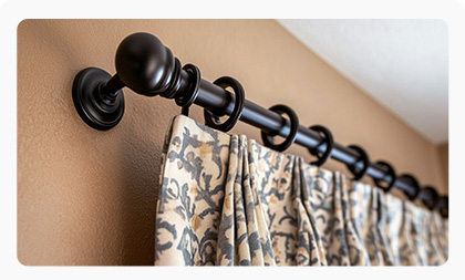 Curtain and Rod Installation -Handyman Services in Dubai